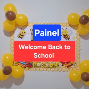 Painel “Welcome Back to School – Bee”