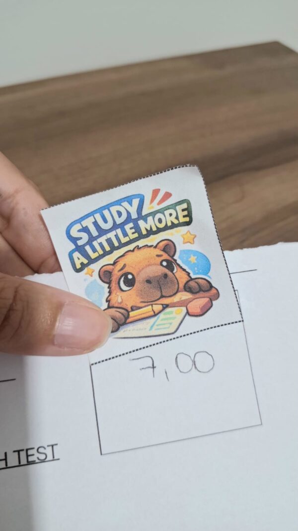 Capybara Test Stickers – Teacher Bruna Kids – Playful English