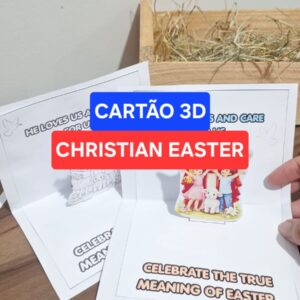 Cartão 3D  - Christian Easter