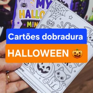🎃 Cartão Dobradura – Halloween 👻